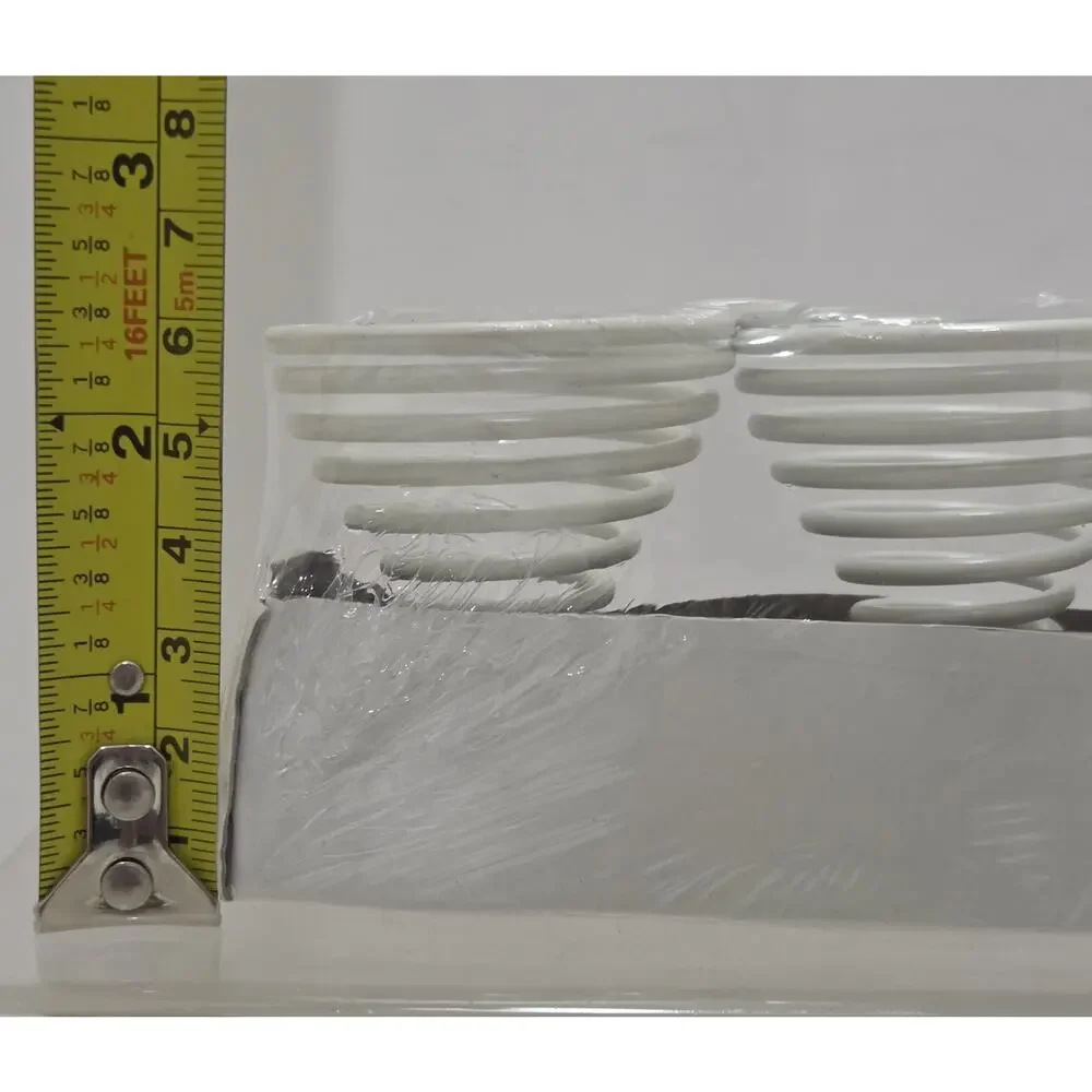 Vintage Ikea Respit 1990 Spiral Eggcup White Metal Set Of 4 NOS